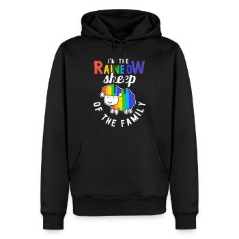 LGBT Bi CSD Rainbow Gay Pride Lesben LGBTQ Outfit - Männer Premium Bio Hoodie - Schwarz - Vorne - Nico (187cm)
