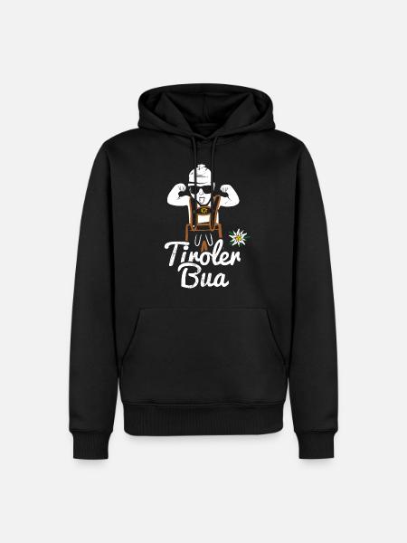 Tiroler Bua med lederhosen Lausbua fra Tyrol kostume - Herre Premium økologisk hoodie - sort