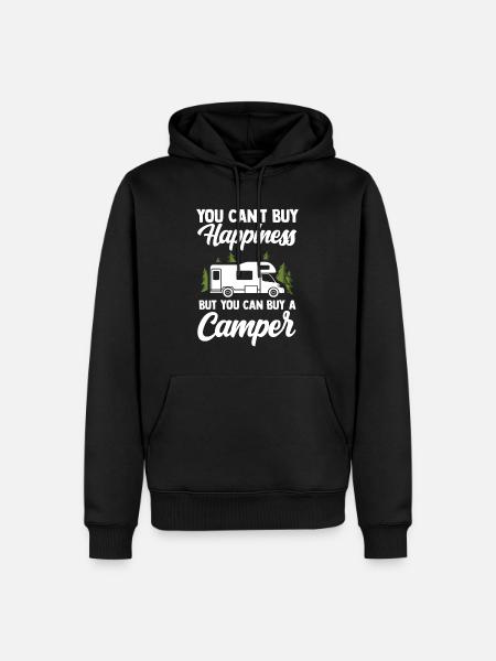 camper - Men’s Premium Organic Hoodie - black