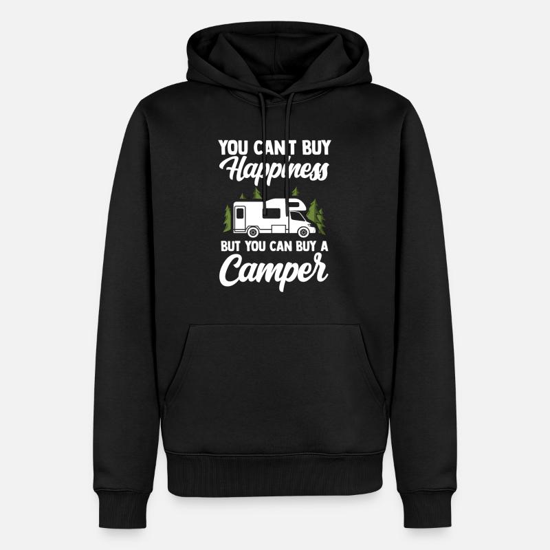 Campeurs - Sweat à capuche Premium bio Homme - noir