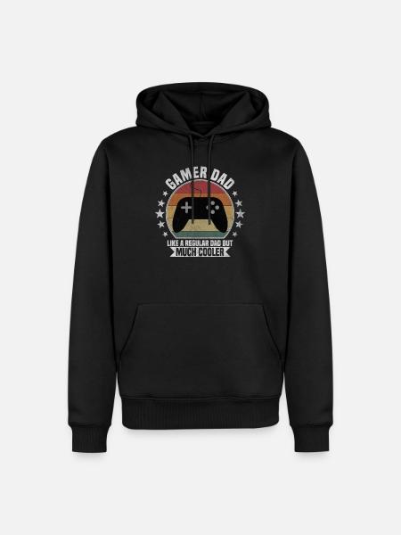 Gamer Dad - Men’s Premium Organic Hoodie - black
