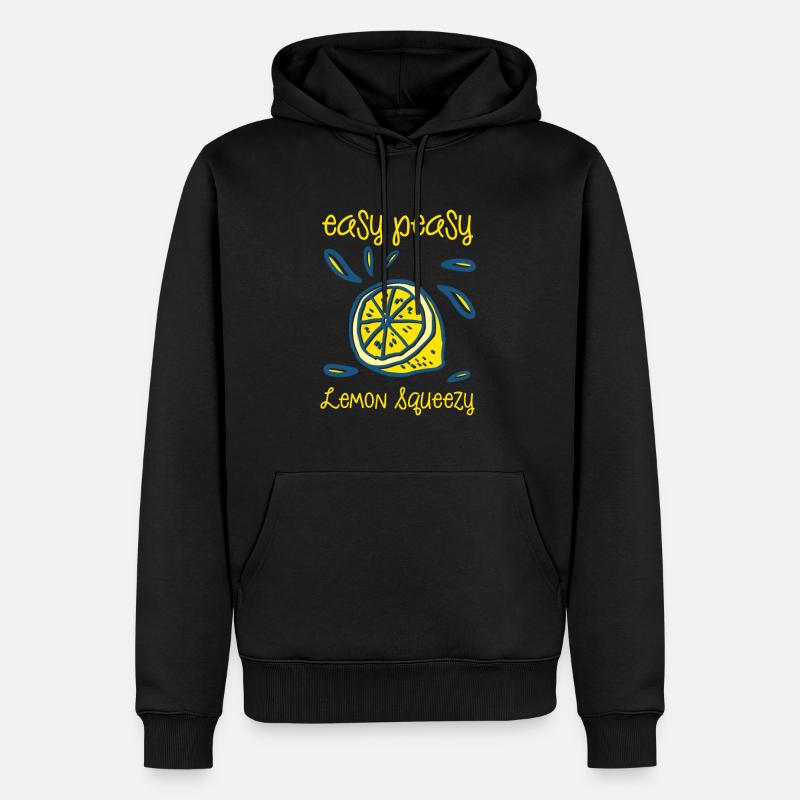 Easy Peasy Lemon Squeezy - Sweat à capuche Premium bio Homme - noir