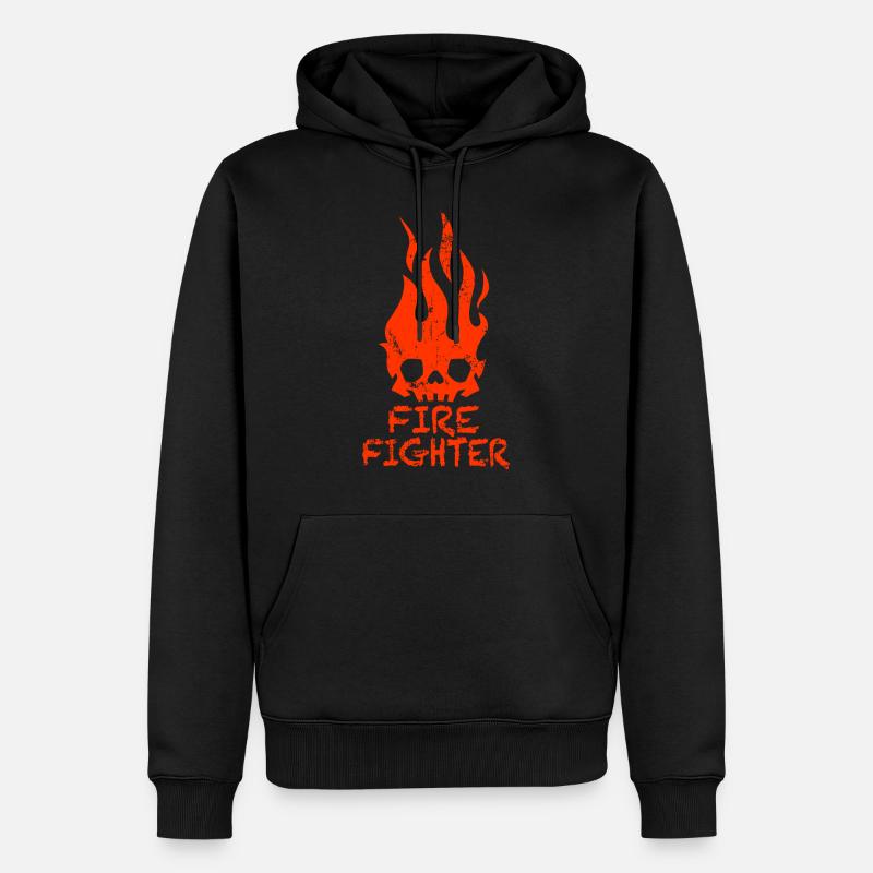 Firefighter Firefighters Pompier - Sweat à capuche Premium bio Homme - noir