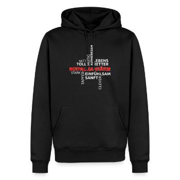 Notfallsanitäter Rettungsdienst Rettungswagen - Männer Premium Bio Hoodie - Schwarz - Vorne - Nico (187cm)