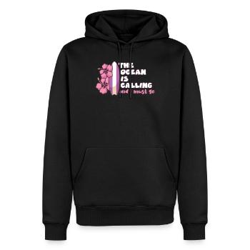 Surf sur surf de kitesurf de windsurf cadeau - Sweat à capuche Premium bio Homme - noir - Devant - Nico (187cm)