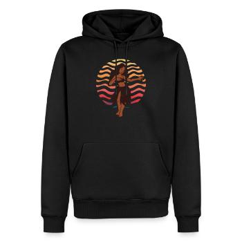 Hula Girl Hawaii Hula Tänzerin Kleid Tanz Aloha - Männer Premium Bio Hoodie - Schwarz - Vorne - Nico (187cm)