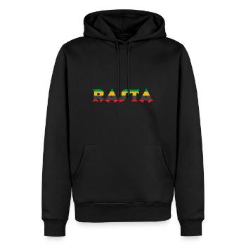 Rasta Jamaïque Caraïbes Jamaïcaine - Sweat à capuche Premium bio Homme - noir - Devant - Nico (187cm)