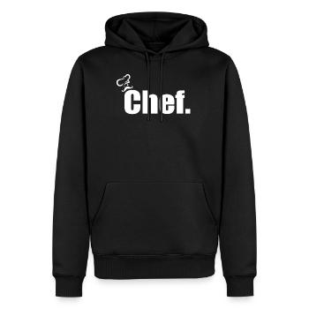 Barbecue Chef - BBQ Chef Chef Chef Chef Chef's Hat - Men’s Premium Organic Hoodie - black - Front - Nico (187cm)