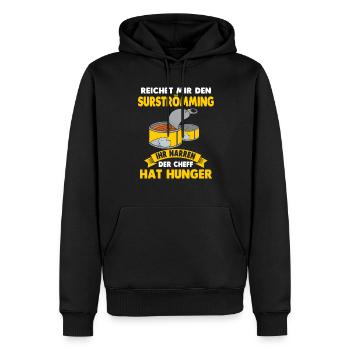 Surströmming Stinkefisch Challenge Kotzfisch Fisch - Männer Premium Bio Hoodie - Schwarz - Vorne - Nico (187cm)