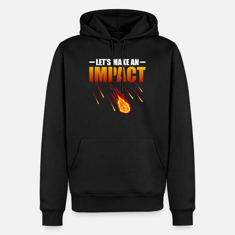 Faisons un météorite drôle - Sweat à capuche Premium bio Homme - noir