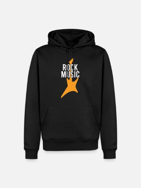 Rock Music - Men’s Premium Organic Hoodie - black