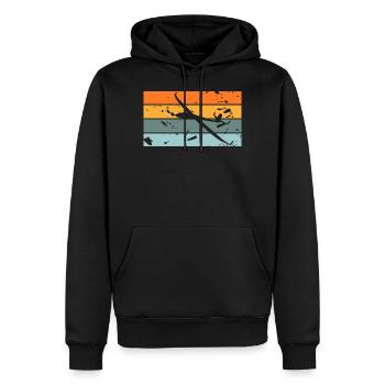 gliding - Men’s Premium Organic Hoodie - black - Front - Nico (187cm)