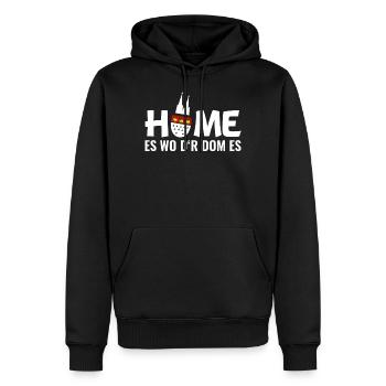 Köln Dom Kölner Kölle - Männer Premium Bio Hoodie - Schwarz - Vorne - Nico (187cm)