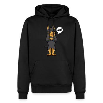 Sturer Beauceron Hund lustig Berger de Beauce - Männer Premium Bio Hoodie - Schwarz - Vorne - Nico (187cm)
