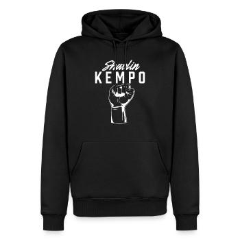 Shaolin Kempo Kenpo Karate Kampfsport - Männer Premium Bio Hoodie - Schwarz - Vorne - Nico (187cm)