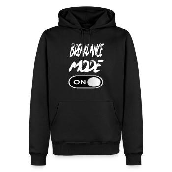 Breakdance Mode On - Breakdance Breakdance Musique - Sweat à capuche Premium bio Homme - noir - Devant - Nico (187cm)
