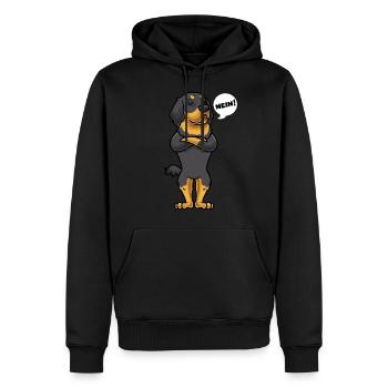 Sturer Hovawart Hund lustig Hundefan - Männer Premium Bio Hoodie - Schwarz - Vorne - Nico (187cm)