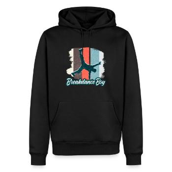 Breakdance Junge Tänzer Breakdancing - Männer Premium Bio Hoodie - Schwarz - Vorne - Nico (187cm)