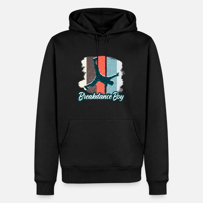 Breakdance Junge Tänzer Breakdancing - Männer Premium Bio Hoodie - Schwarz