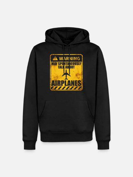 Aircraft lovers pilot aviation aviation aircraft - Men’s Premium Organic Hoodie - black