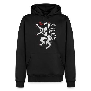 Steiermark Panther Wappen Retro - Männer Premium Bio Hoodie - Schwarz - Vorne - Nico (187cm)