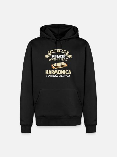 Harmonica Harmonica Harmonica Harmonica - Sweat à capuche Premium bio Homme - noir