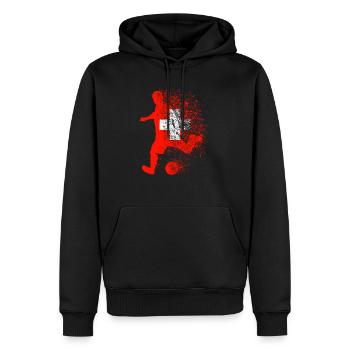 Schweiz Fußballer Fußball Fußballspieler - Männer Premium Bio Hoodie - Schwarz - Vorne - Nico (187cm)