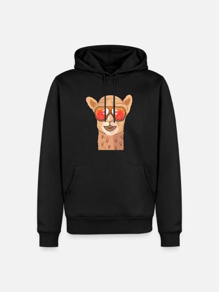 Kamel Sonnenbrille Sommer - Männer Premium Bio Hoodie - Schwarz