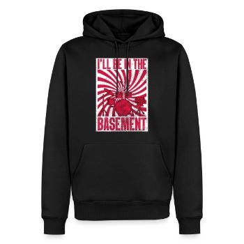 Je donne le rythme avant les batteurs batteur - Sweat à capuche Premium bio Homme - noir - Devant - Nico (187cm)