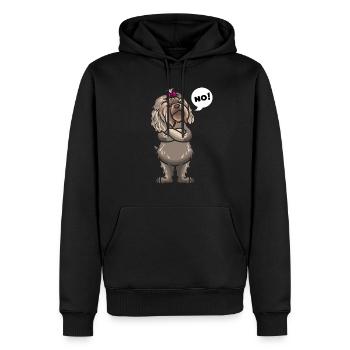 Bolonka Zwetna Sturer Hund lustig - Männer Premium Bio Hoodie - Schwarz - Vorne - Nico (187cm)