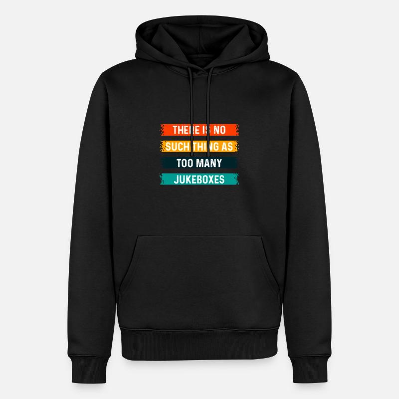 Jukebox le coffret musique - Sweat à capuche Premium bio Homme - noir