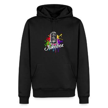 Jukebox classique Country Musique - Sweat à capuche Premium bio Homme - noir - Devant - Nico (187cm)
