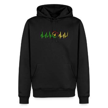 Rastafari Rasta Reggae Jah Geschenk Judah Marley - Männer Premium Bio Hoodie - Schwarz - Vorne - Nico (187cm)
