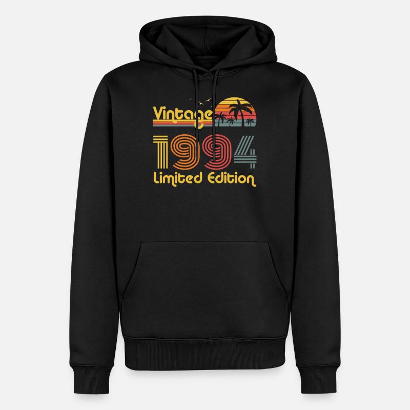 1994 Année de naissance - Sweat à capuche Premium bio Homme - noir