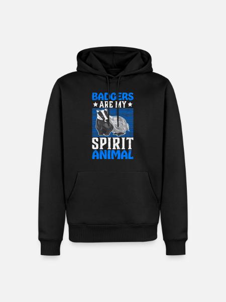 Honigdachs mein Lieblingstier Dachs Geschenk - Männer Premium Bio Hoodie - Schwarz