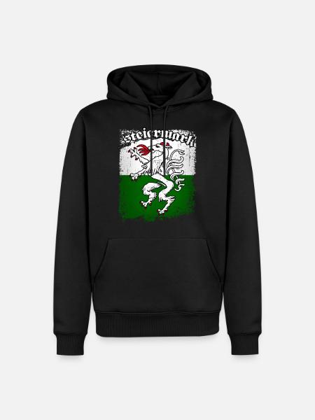 Steiermark - Männer Premium Bio Hoodie - Schwarz