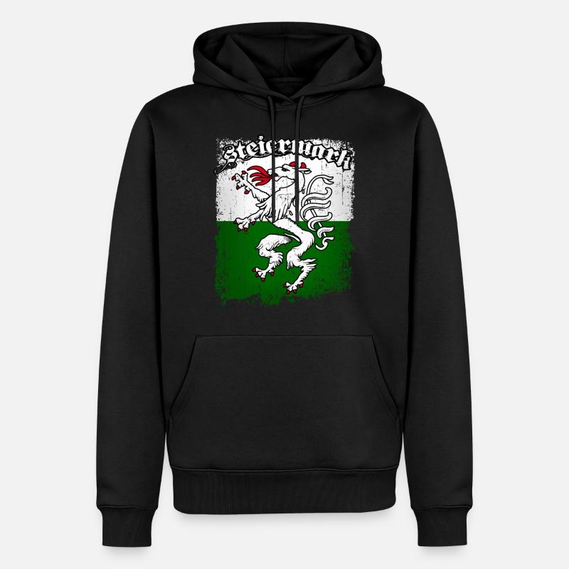 Steiermark - Männer Premium Bio Hoodie - Schwarz