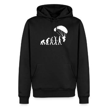 Fallschirmspringen Paragleiter Paragliding Sport - Männer Premium Bio Hoodie - Schwarz - Vorne - Nico (187cm)