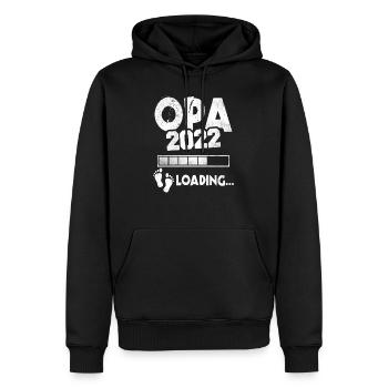Werdender Opa 2022 Loading Nachwuchs Großvater - Männer Premium Bio Hoodie - Schwarz - Vorne - Nico (187cm)