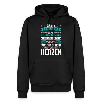 Erzieherin Lustige Erzieherin Spruch Geschenkidee - Männer Premium Bio Hoodie - Schwarz - Vorne - Nico (187cm)