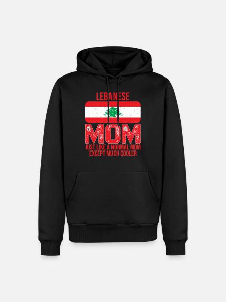 Libanesisk mamma Libanon flagga för mors dag - Ekologisk premiumluvtröja herr - svart