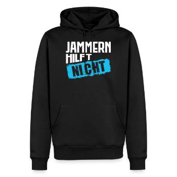 Lustiger Spruch Büro Kollegin Mitarbeiter Jammern - Männer Premium Bio Hoodie - Schwarz - Vorne - Nico (187cm)