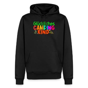 Camping Kinder Zubehör Camper Geschenk - Männer Premium Bio Hoodie - Schwarz - Vorne - Nico (187cm)