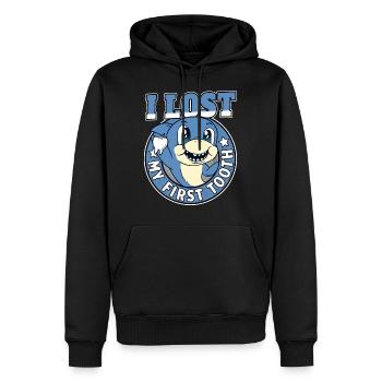 Erster Zahn Verloren Kind Geschenk Jungen Hai - Sweat à capuche Premium bio Homme - noir - Devant - Nico (187cm)