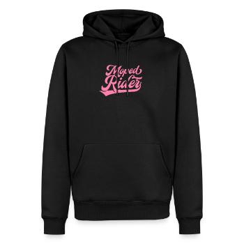 Mopedfahrer Fahrerin Mofa Moped Lustig - Männer Premium Bio Hoodie - Schwarz - Vorne - Nico (187cm)