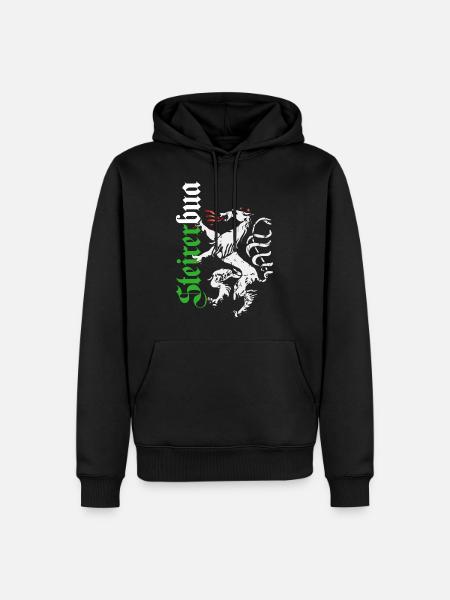Steirerbua - Männer Premium Bio Hoodie - Schwarz