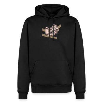 Boa Constrictor I God snake motif for - Men’s Premium Organic Hoodie - black - Front - Nico (187cm)