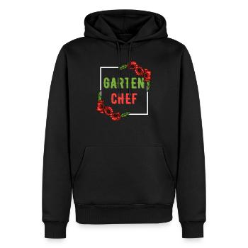 Garten Chef Rosen Rosengarten - Männer Premium Bio Hoodie - Schwarz - Vorne - Nico (187cm)