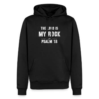 Jésus, Jésus, Jésus chrétien chrétien chrétien chrétien - Sweat à capuche Premium bio Homme - noir - Devant - Nico (187cm)