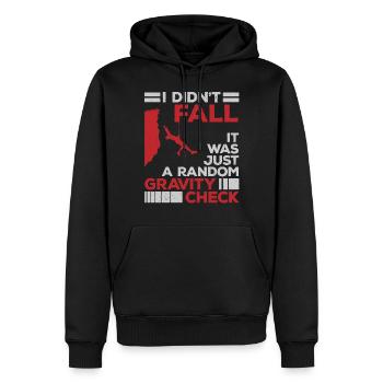 Rock Climbing Climber I Didn'T - Männer Premium Bio Hoodie - Schwarz - Vorne - Nico (187cm)